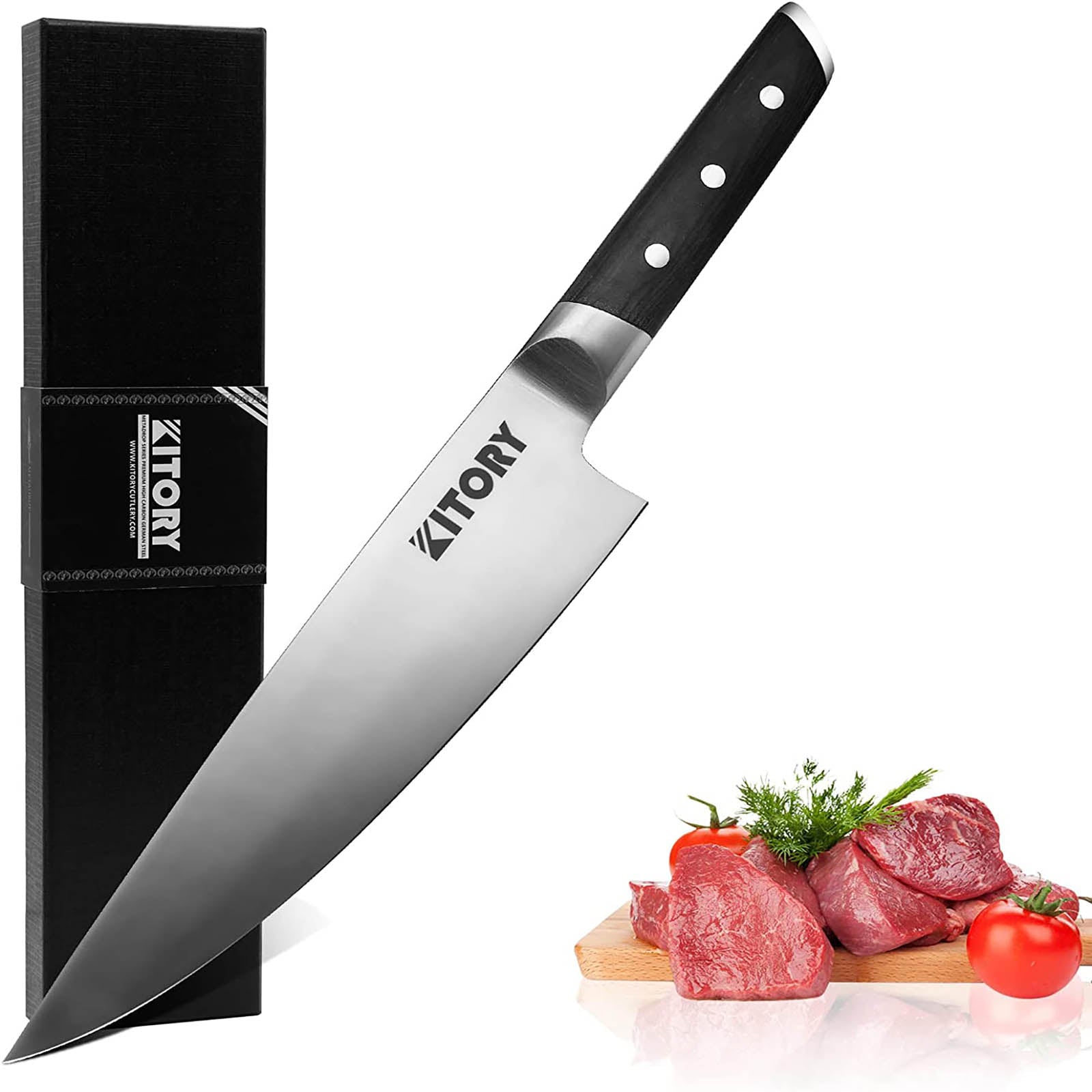 Kitory Chef Knife 8 Inch Forged German High Carbon Steel With Gift Box