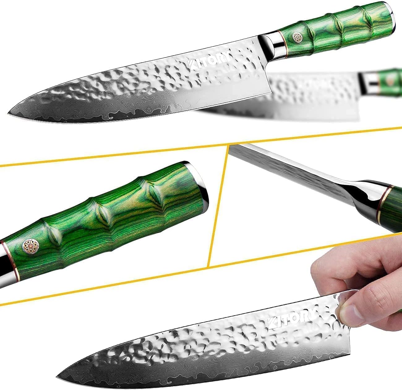 Kitory 8'' Damascus Chef Knife