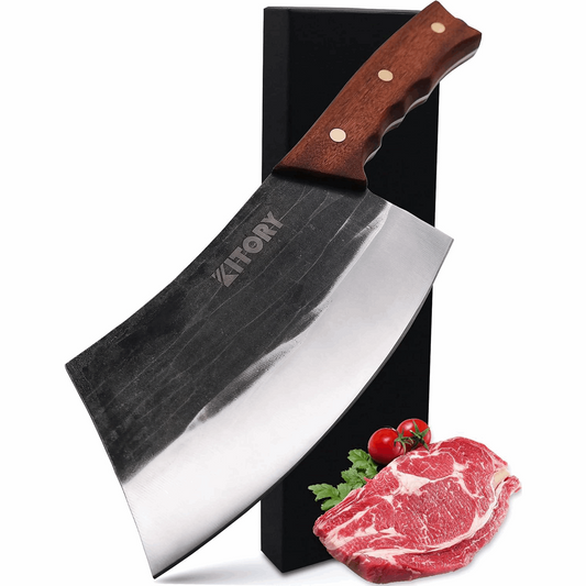 Kitory 7'' Forged  Full Tang Meat Cleaver