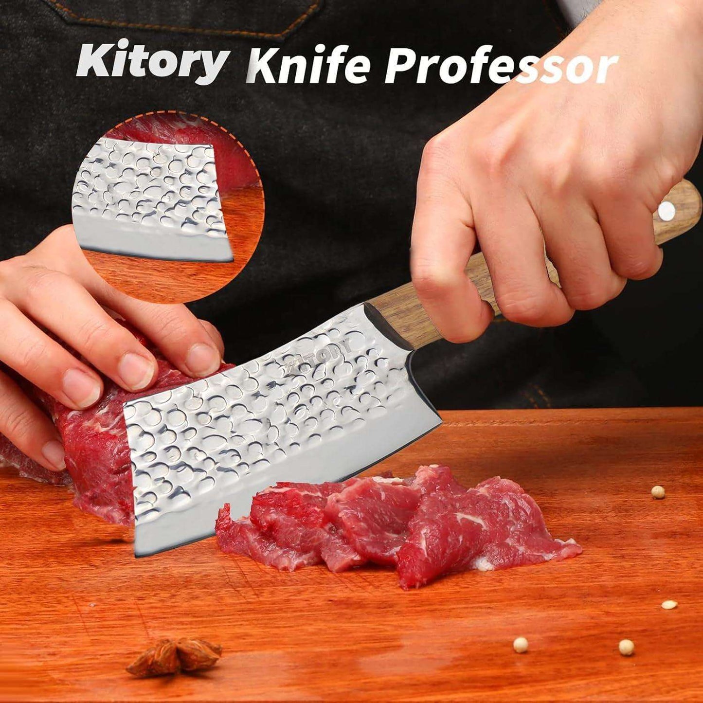 Kitory 4'' Mini Cleaver Knife - KITORY Cutlery