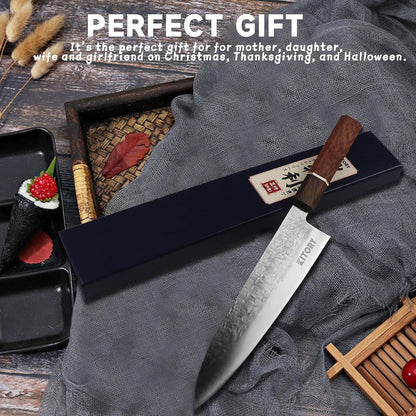 Kitory 8'' Chef Knife, Japanese 7Cr17MoV Steel