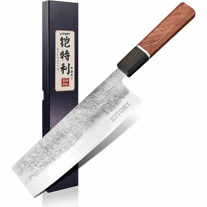 Kitory 7'' 9CR18MOV Stainless Steel Nakiri Knife