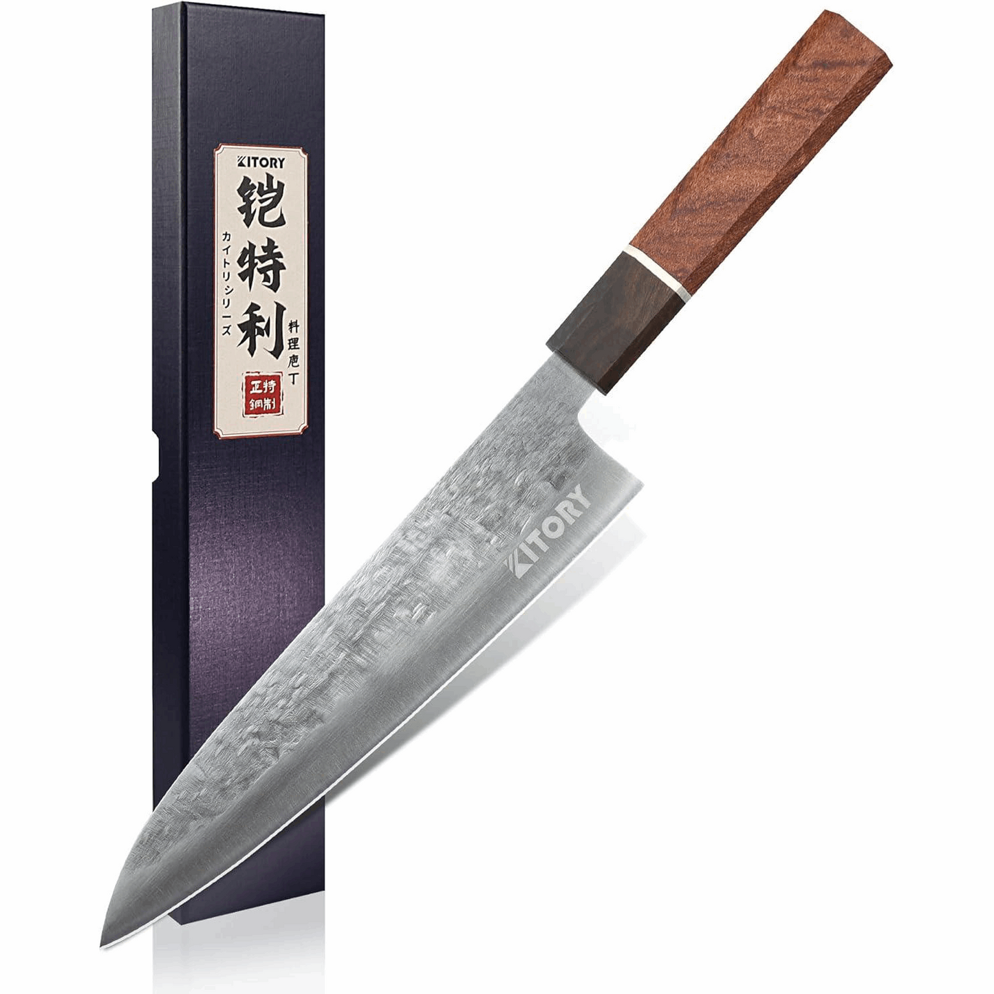 Kitory 8'' Japanese Forged Santoku Chef Knife