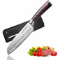 Kitory 7'' Japanese Santoku Knife with Sheath