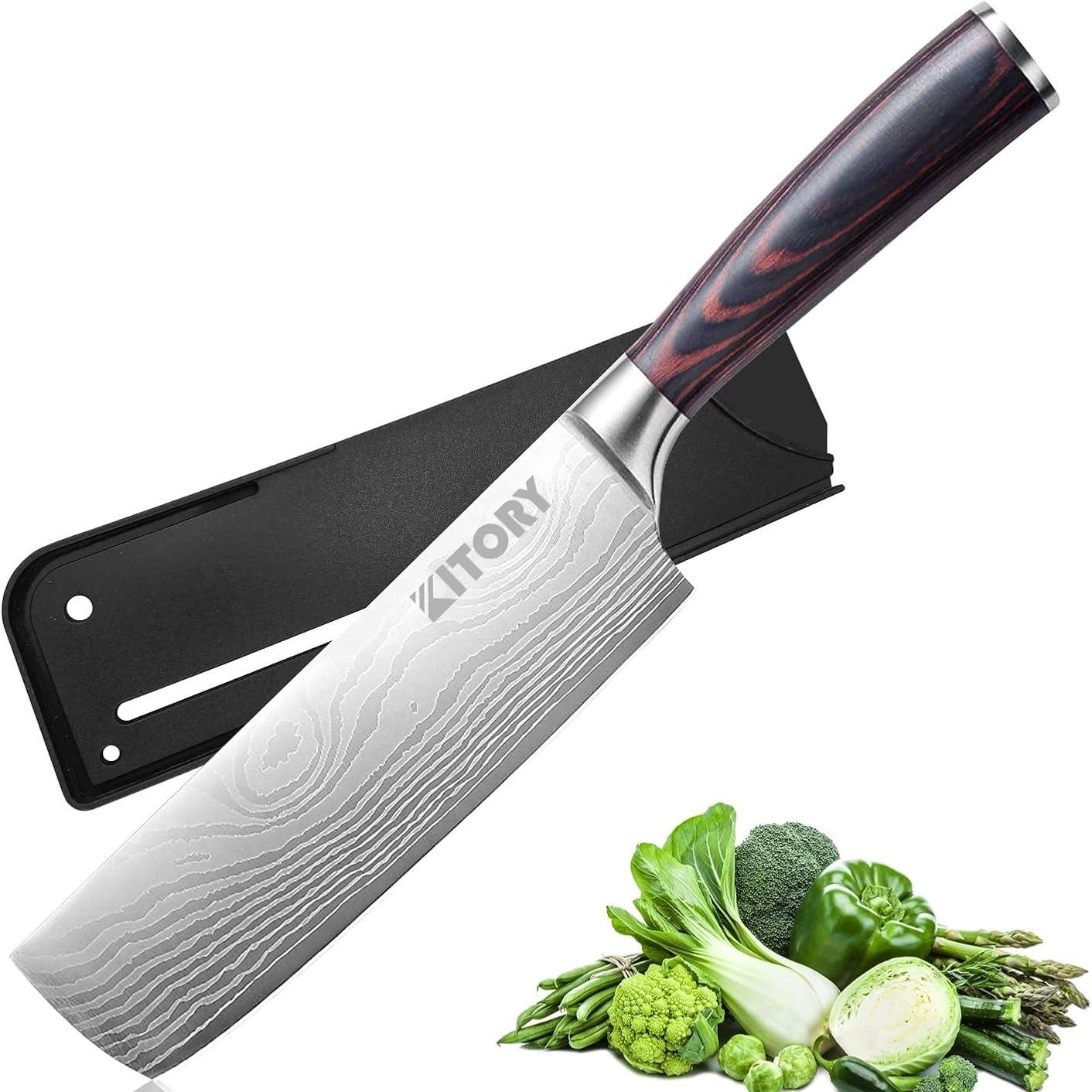 Kitory 7'' Nakiri Knife, Japanese Chef Knife - KITORY Cutlery