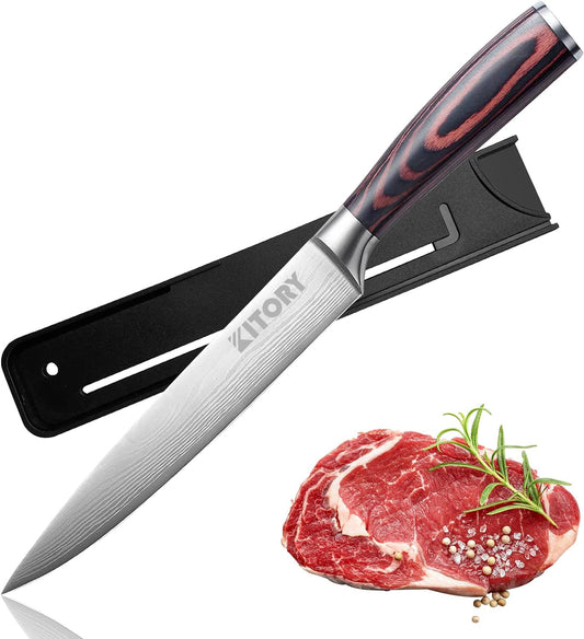 Kitory 8'' Carving Knife with Sheath
