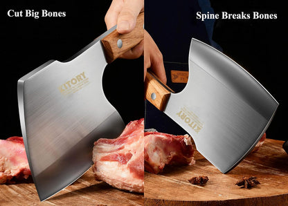 Kitory 6.3'' Butcher Axe Bone Chopper - KITORY Cutlery