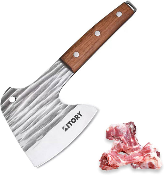 Kitory 4.7'' Small Axe Bone Chopper, Forged 4mm Thickness Blade - KITORY Cutlery