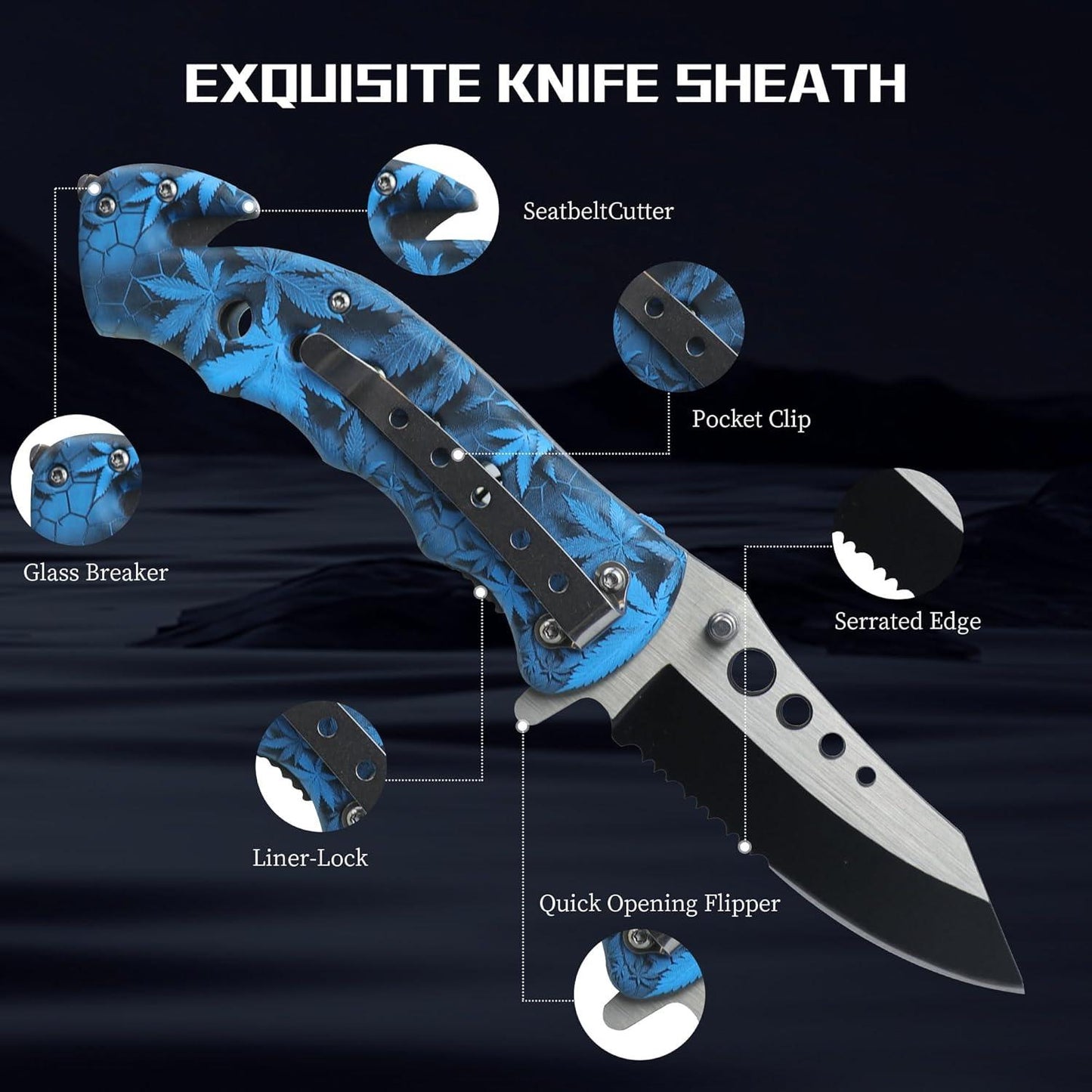 Kitory 3.3'' Multi-Purpose Folding Pocket Knife