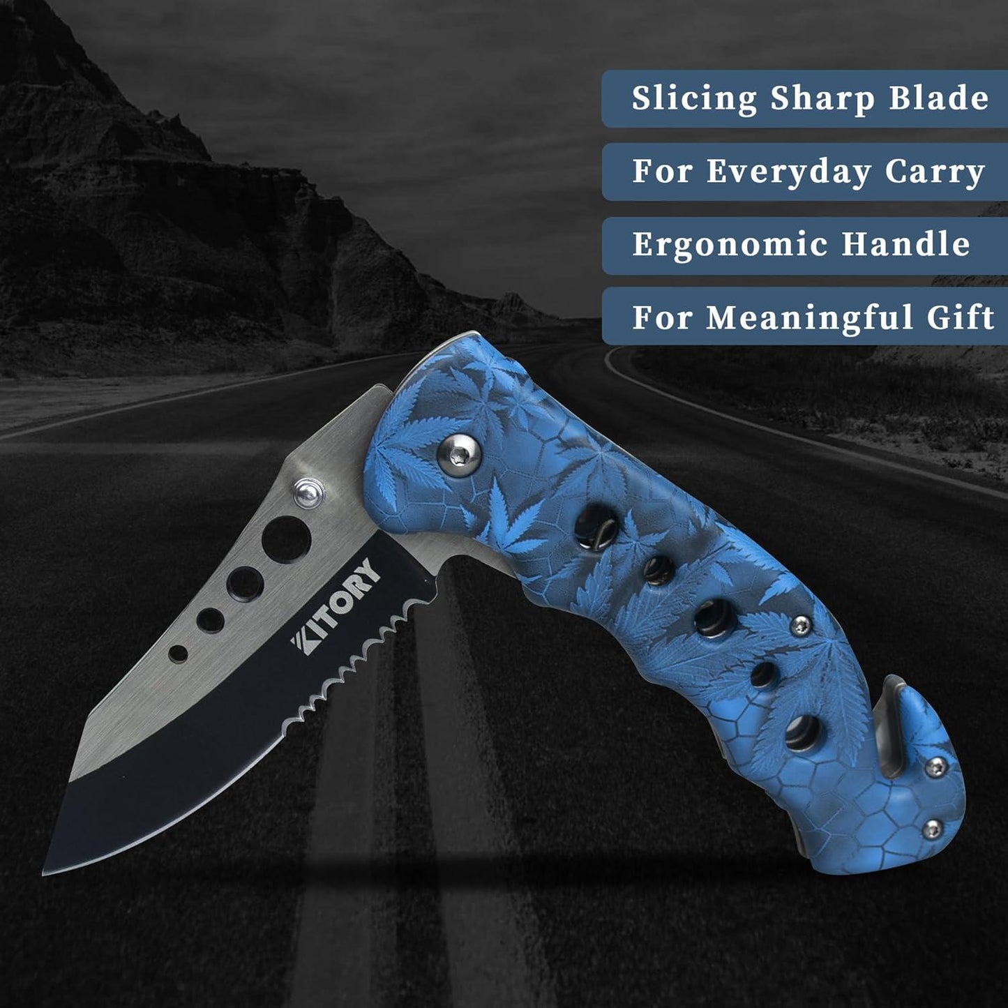 Kitory 3.3'' Multi-Purpose Folding Pocket Knife