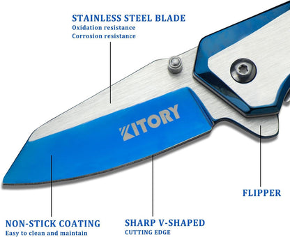 Kitory 2.3'' Multi-Purpose Outdoor Folding Pocket Knife