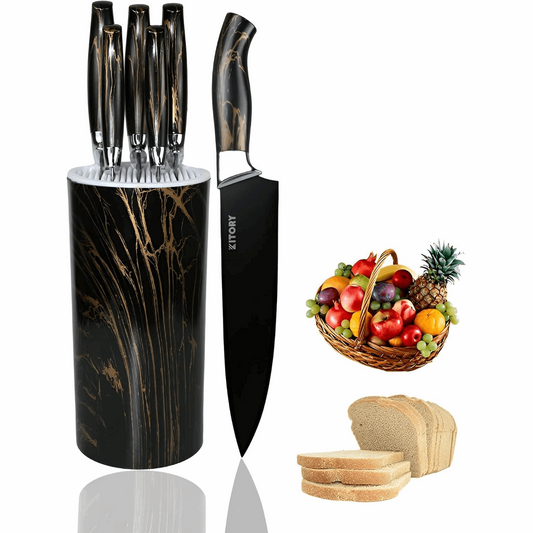 Kitory 6 Piece Kitchen Knife Set with Block