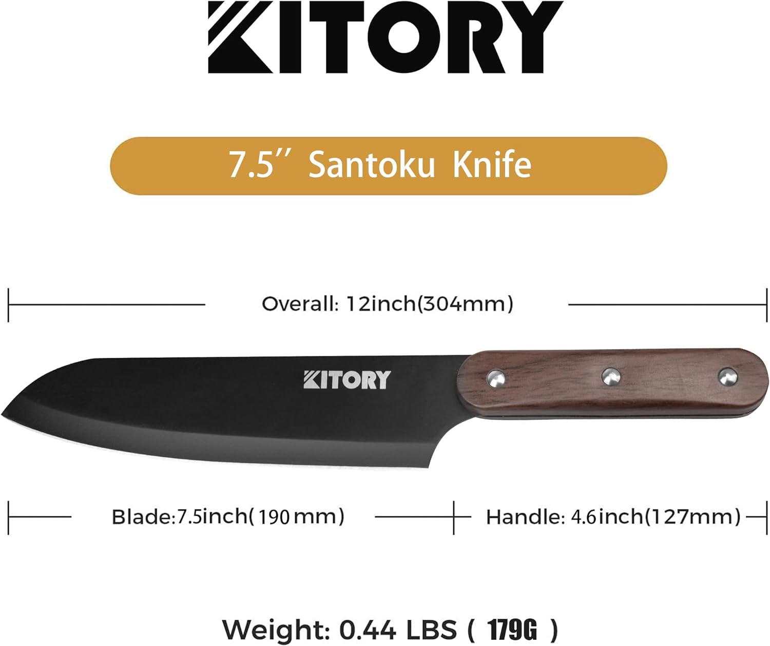 Kitory 7.5'' Santoku Chef Knife - KITORY Cutlery