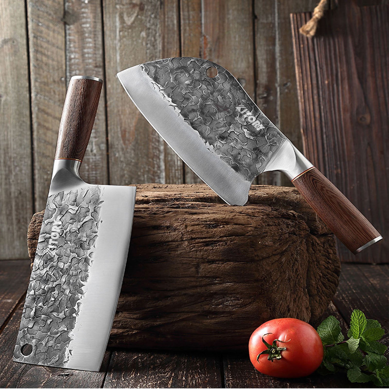 7.5 Inch Forged Butcher Knife Meat Bone Cutting Cooking Knives Stainless  Steel Slicing Knife Chopping Knife Sharp Blade Cleaver Kitchen Chef Knife